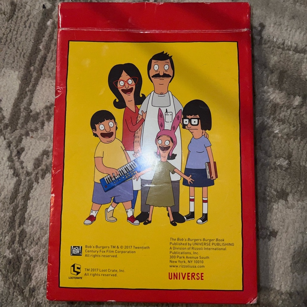 Bobs Burgers burger box recipes